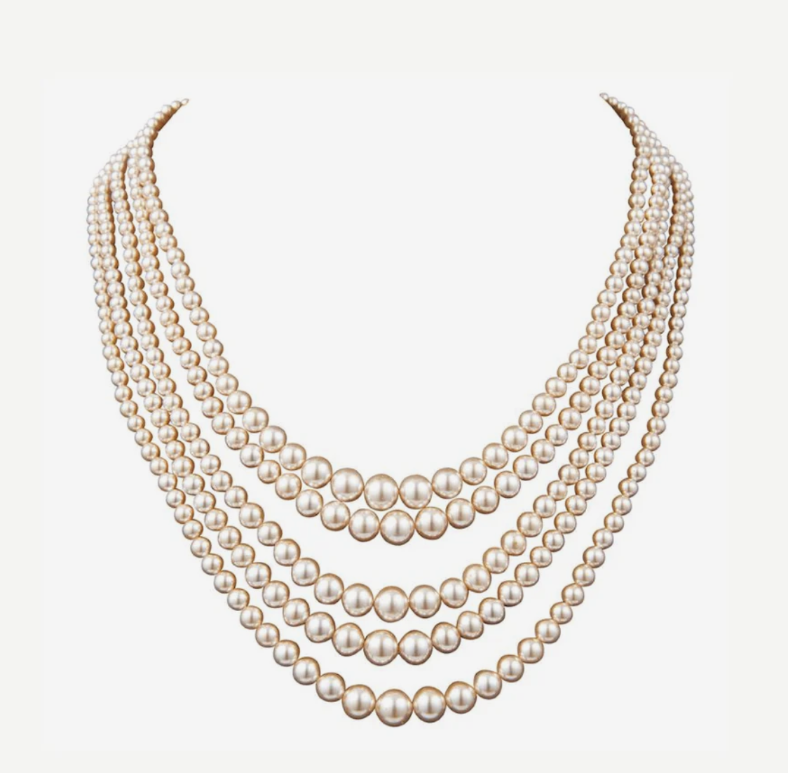 Susan Caplan Vintage 5 Strand Faux Pearl Necklace — UFO No More